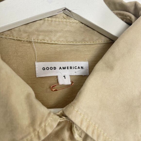 GOOD AMERICAN Cinched Jumpsuit in Tusk001 Size 1 (Small) - Picture 5 of 9